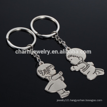 New Christmas Gifts Zinc Alloy Cute Boy Girl Key Chains Creative Gift Lover Keychain new arrival funny couple keychain YSK017